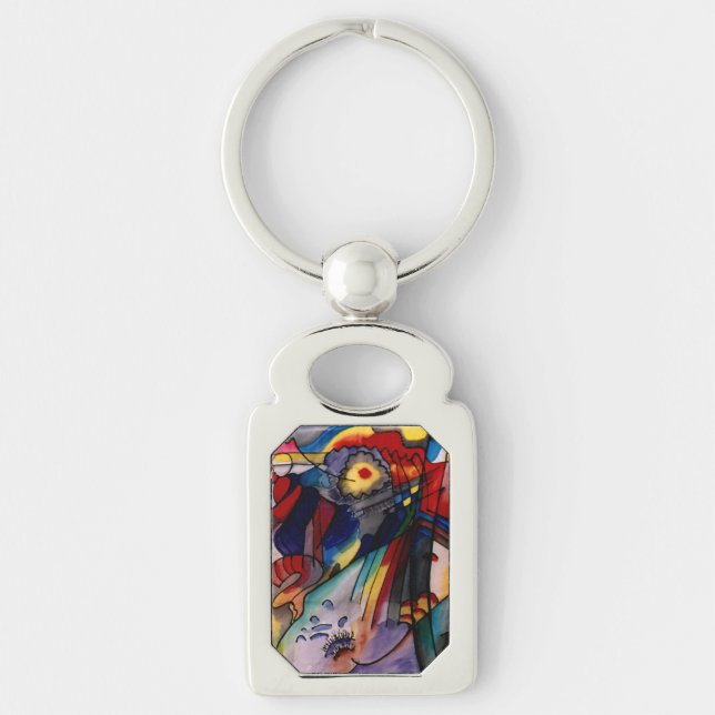 Kandinsky - 293, colorful painting, keychain (Front)