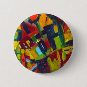 Kandinsky 304 Colourful Abstract Artwork 2 Inch Round Button
