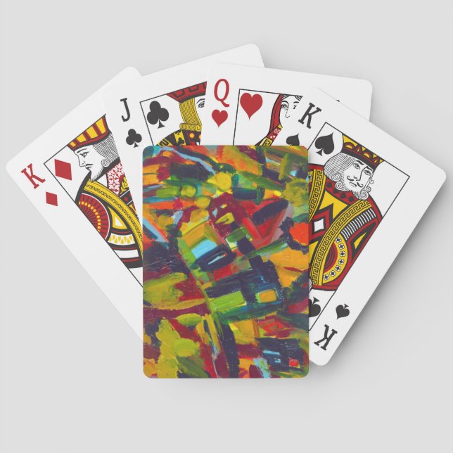 Kandinsky 304 Colourful Abstract Artwork Playing Cards (Back)