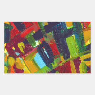 Kandinsky 304 Colourful Abstract Artwork Sticker