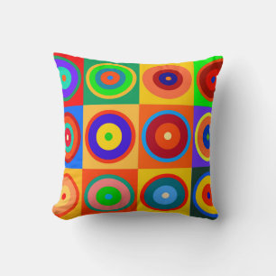 Kandinsky 5 throw pillow