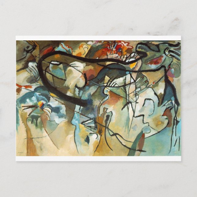 kandinsky abract art postcard (Front)