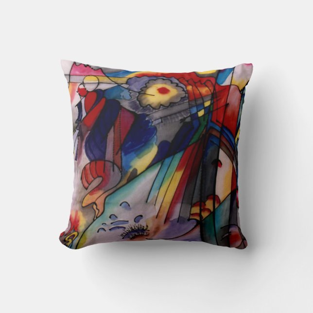 Kandinsky Abstract 1913 Throw Pillow (Front)
