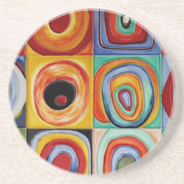 Kandinsky Abstract Art Coaster (Front)