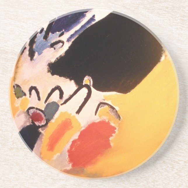 Kandinsky Abstract art Coaster (Front)