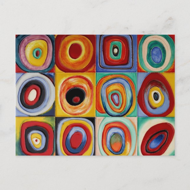 Kandinsky Abstract Art Postcard (Front)