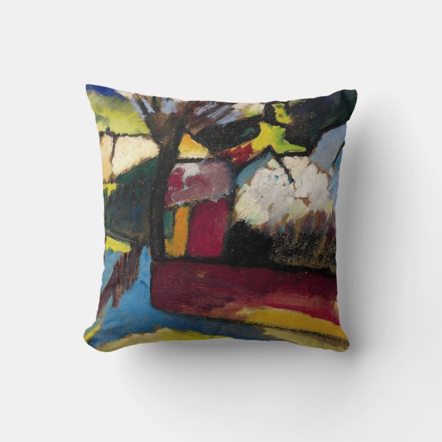 Kandinsky Abstract art Throw Pillow (Front)