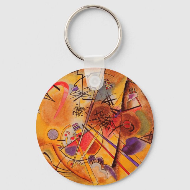 Kandinsky Abstract Artwork Keychain (Front)