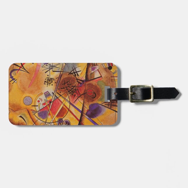 Kandinsky Abstract Artwork Luggage Tag (Front Horizontal)