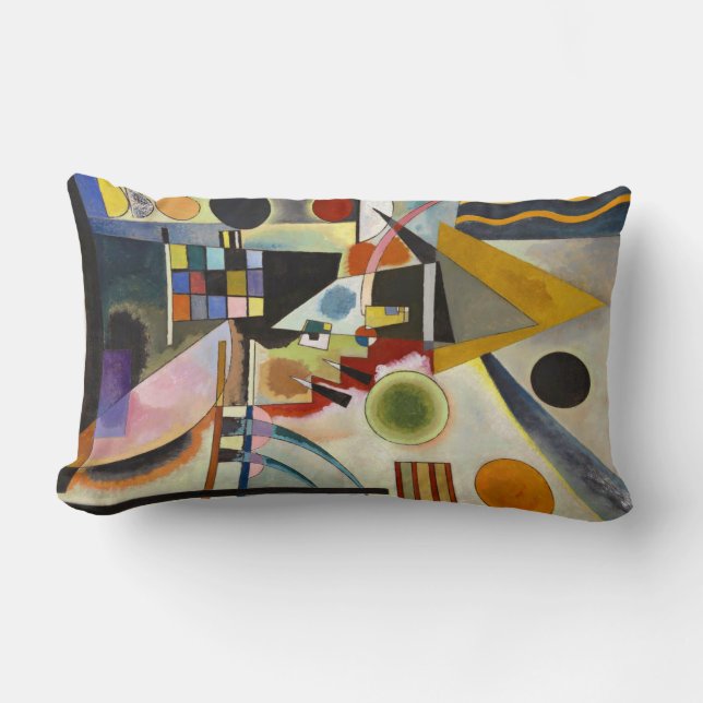 Kandinsky Abstract Artwork Lumbar Pillow (Front)