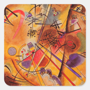 Kandinsky Abstract Artwork Square Sticker