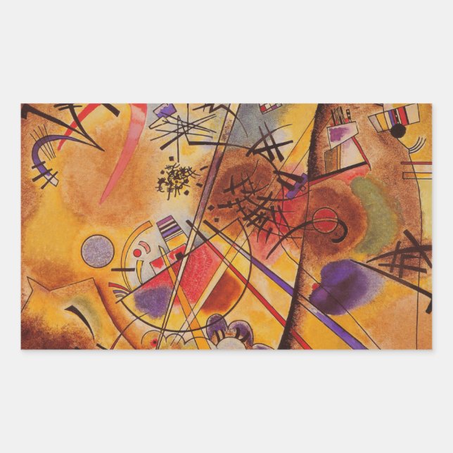 Kandinsky Abstract Artwork Sticker (Front)
