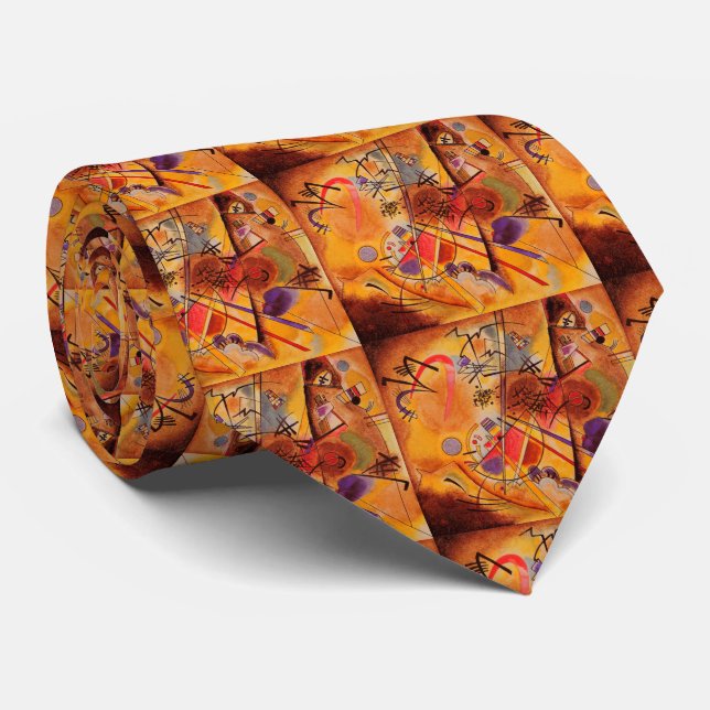 Kandinsky Abstract Artwork Tie (Rolled)
