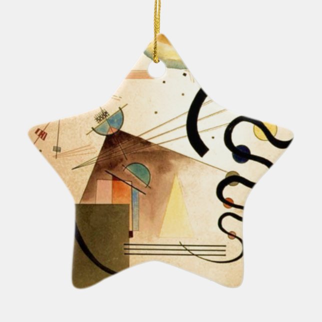 Kandinsky Abstract Ceramic Ornament (Front)