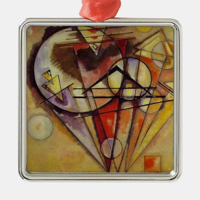 Kandinsky Abstract Circles Metal Ornament (Front)