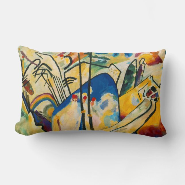 Kandinsky Abstract Composition IV Lumbar Pillow (Front)