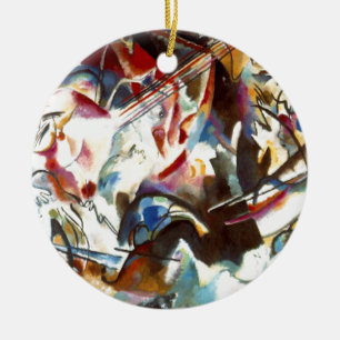 Kandinsky Abstract Composition VI Ceramic Ornament