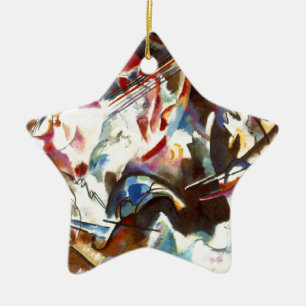 Kandinsky Abstract Composition VI Ceramic Ornament
