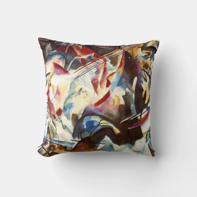 Kandinsky Abstract Composition VI Throw Pillow (Front)