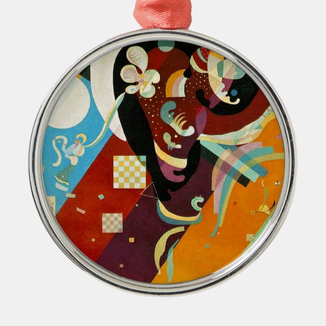 Kandinsky Abstract Compositon IX Metal Ornament (Front)