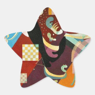 Kandinsky Abstract Compositon IX Star Sticker