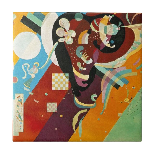 Kandinsky Abstract Compositon IX Tile (Front)