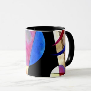 Kandinsky - Abstract Cubism with Pinks and Blues Mug
