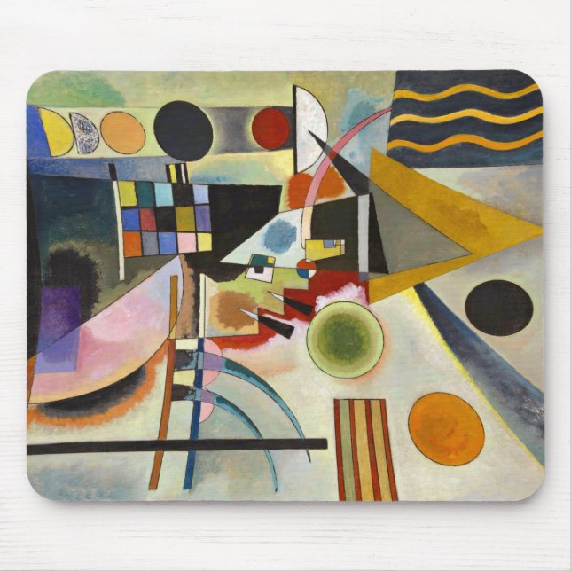 Kandinsky Abstract Expressionist Artwork Mouse Pad (Front)