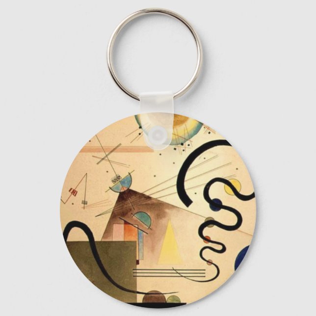 Kandinsky Abstract Keychain (Front)