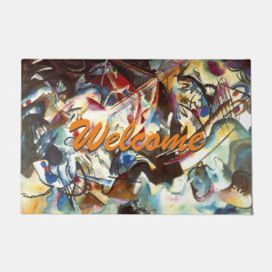 Kandinsky Abstract Modern Art Professional Welcome Doormat