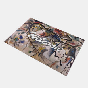 Kandinsky Abstract Modern Art Professional Welcome Doormat