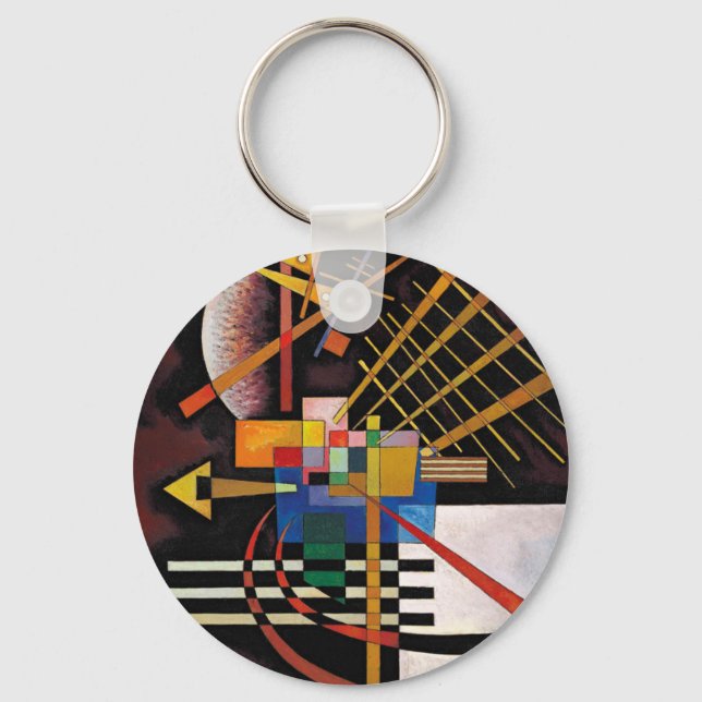 Kandinsky Abstract Painting Classical Artwork Keychain (Front)