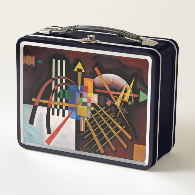 Kandinsky Abstract Painting Classical Artwork Metal Lunch Box (Front)