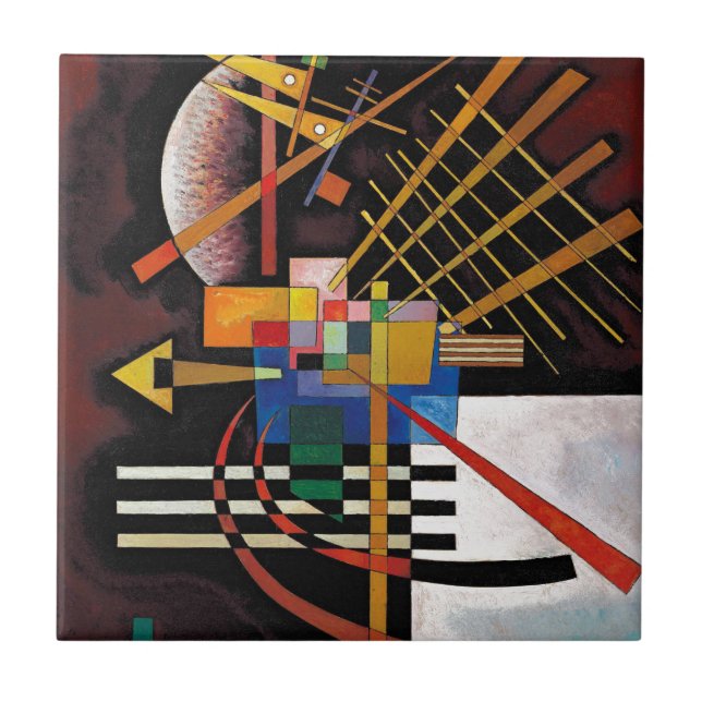 Kandinsky Abstract Painting Classical Artwork Tile (Front)