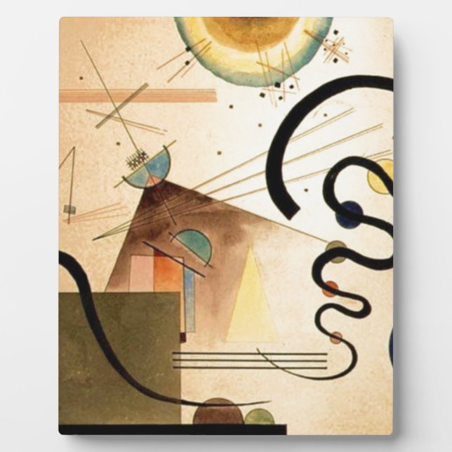 Kandinsky Abstract Plaque (Front)