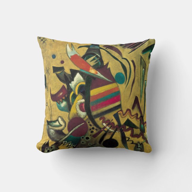 Kandinsky Abstract Points Painting Throw Pillow (Front)