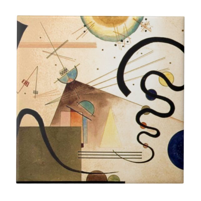 Kandinsky Abstract Tile (Front)