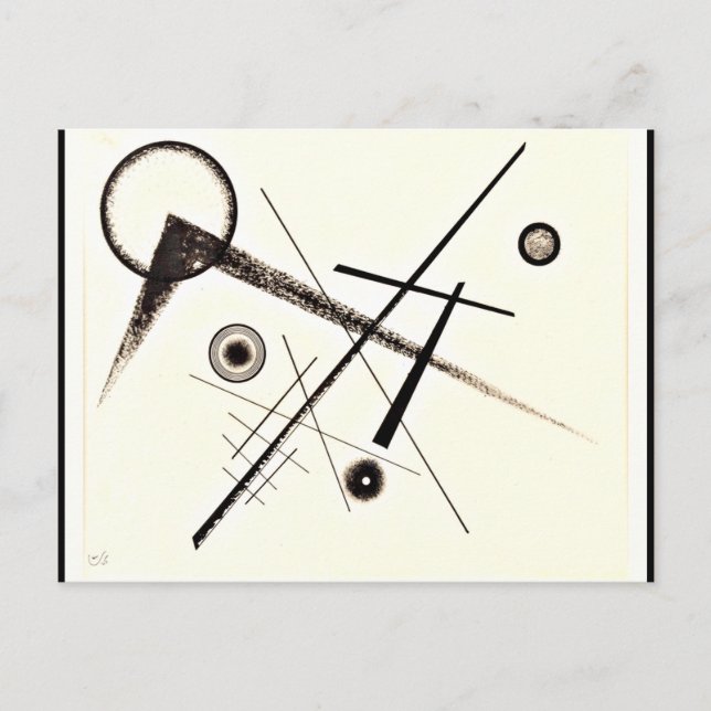 Kandinsky - Abstraction Postcard (Front)