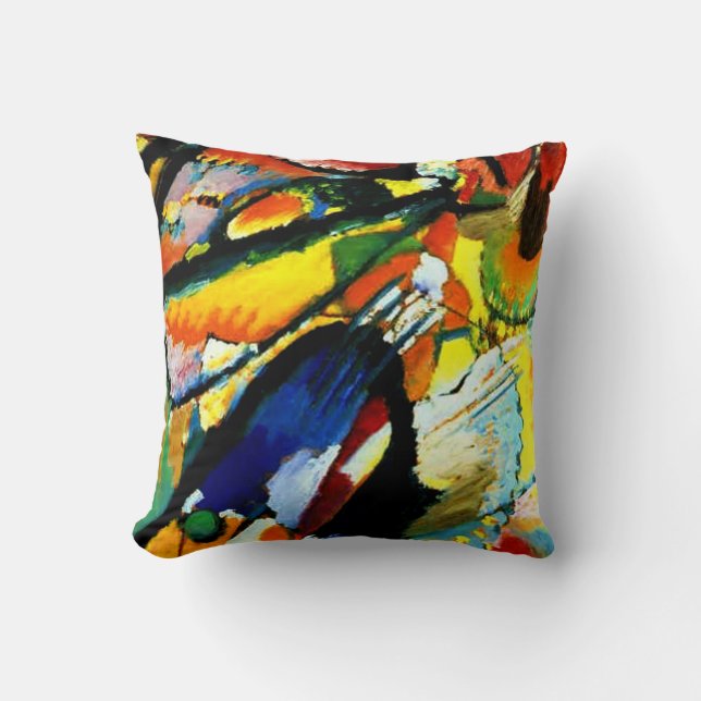 Kandinsky - An Angel of the Last Judgment Throw Pillow (Front)