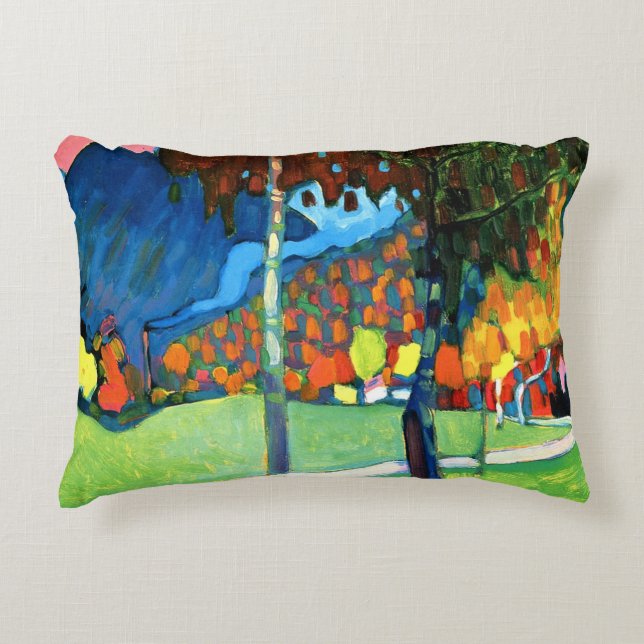 Kandinsky - Autumn Study in Oberau Accent Pillow (Front)