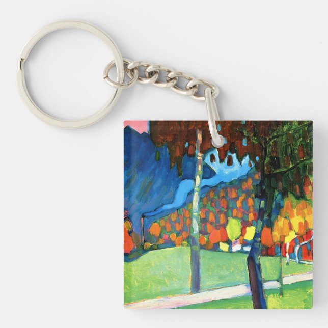 Kandinsky - Autumn Study in Oberau Keychain (Front)