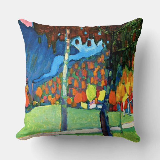 Kandinsky - Autumn Study in Oberau Throw Pillow (Front)