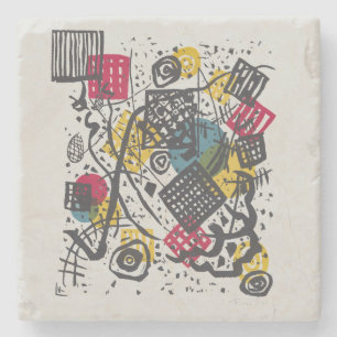 Kandinsky Bauhaus Abstract Geometric Colourful Art Stone Coaster