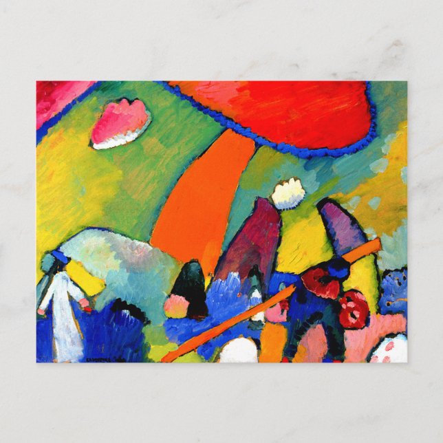 Kandinsky - Beach Scene Postcard (Front)