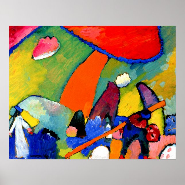 Kandinsky - Beach Scene Poster (Front)