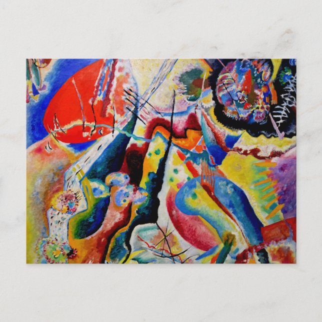 Kandinsky - Bild mit rotem fleck Postcard (Front)