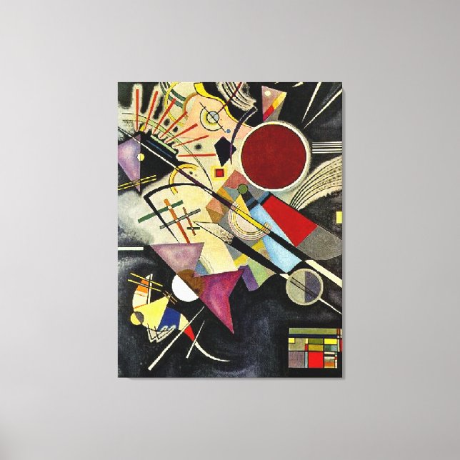 Kandinsky - Black Accompaniment Canvas Print (Front)