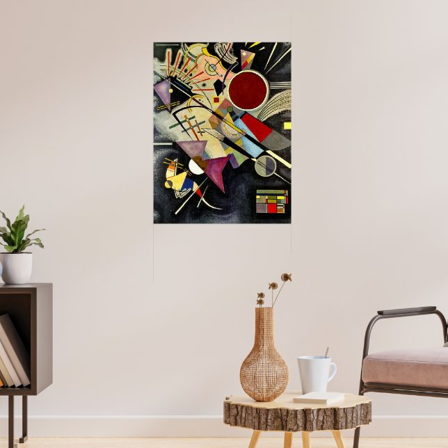 Kandinsky - Black Accompaniment Poster (Living Room 3)