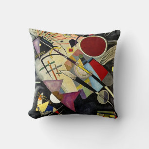 Kandinsky - Black Accompaniment Throw Pillow