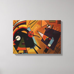 Kandinsky Black and Violet Canvas Print